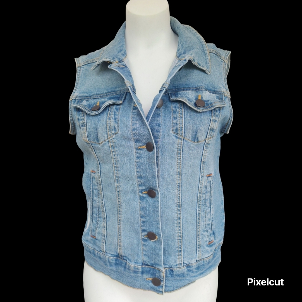 Maxx New York Denim Jean Vest – Women’s Medium